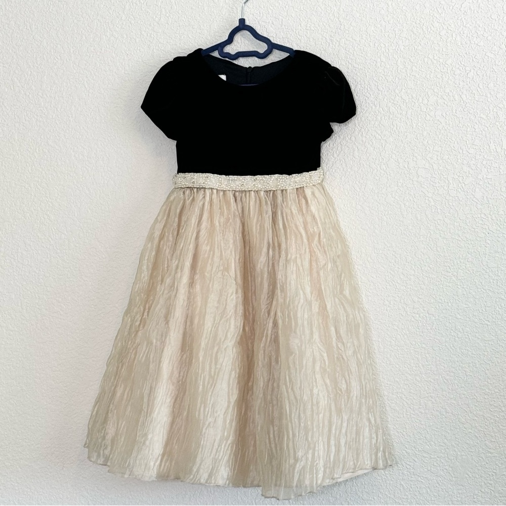 CINDERELLA BRAND Girls 3T Dress Velvet Top Beaded Waist Princess Holiday‎
